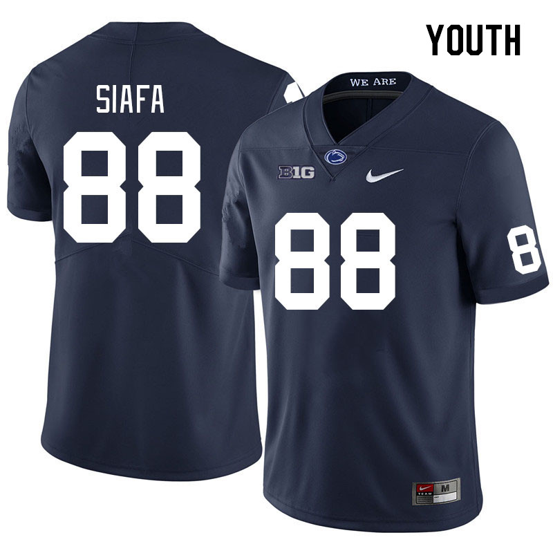 Youth #88 Sam Siafa Penn State Nittany Lions College Football Jerseys Stitched Sale-Navy